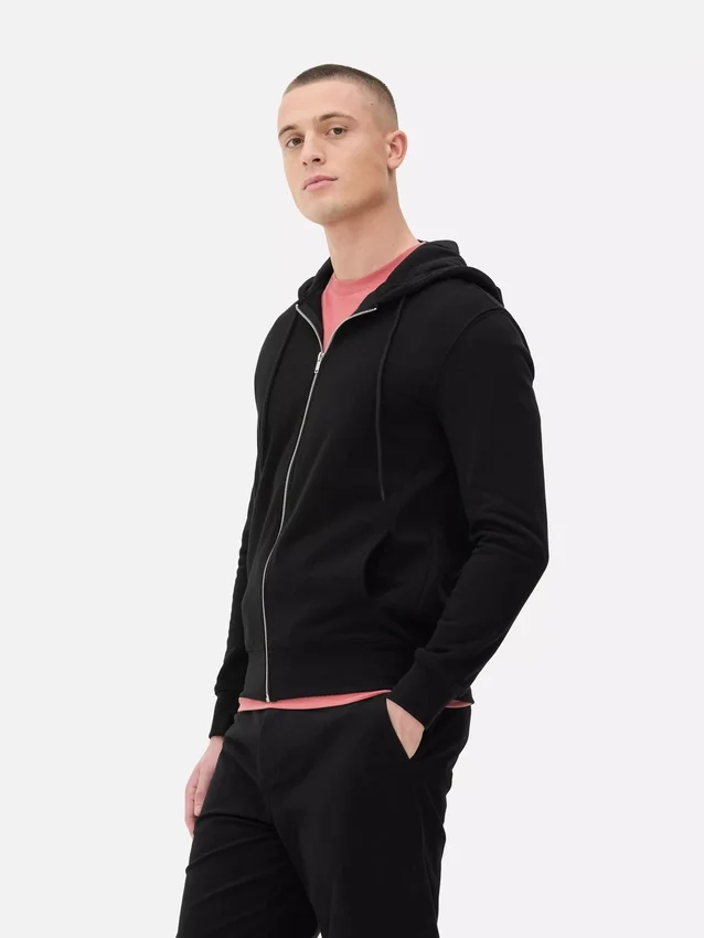 Essential zip-up hoodie