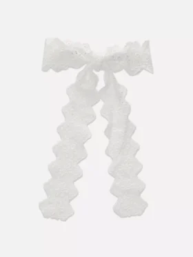 Eyelet bow hair clip