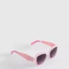 Faceted frame sunglasses