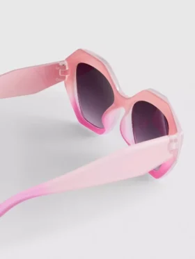 Faceted frame sunglasses
