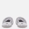Faux fur slippers