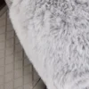 Faux fur slippers
