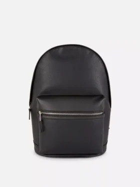 Faux leather backpack