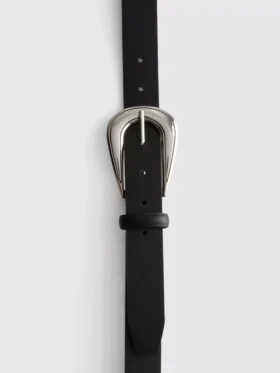 Faux leather belt