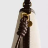 Faux leather bucket bag