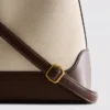 Faux leather bucket bag