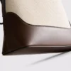 Faux leather bucket bag