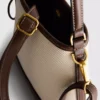 Faux leather bucket bag