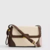Faux leather crossbody bag