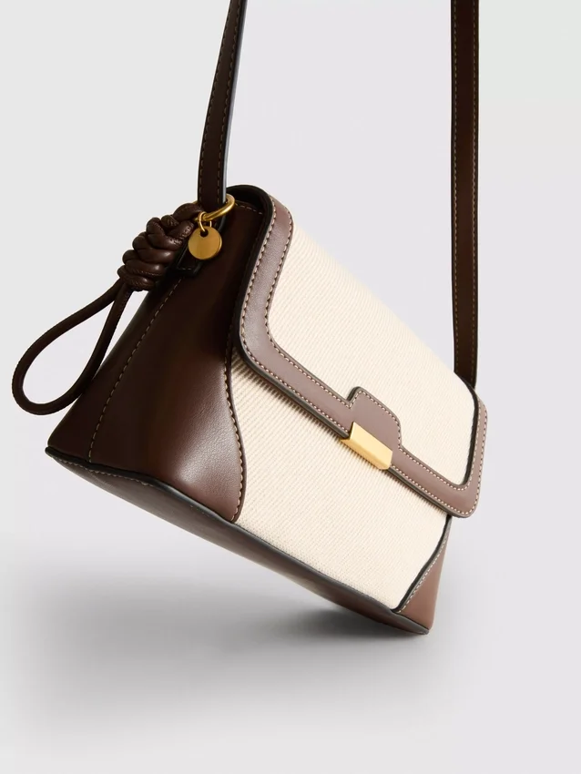Faux leather crossbody bag