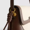 Faux leather crossbody bag