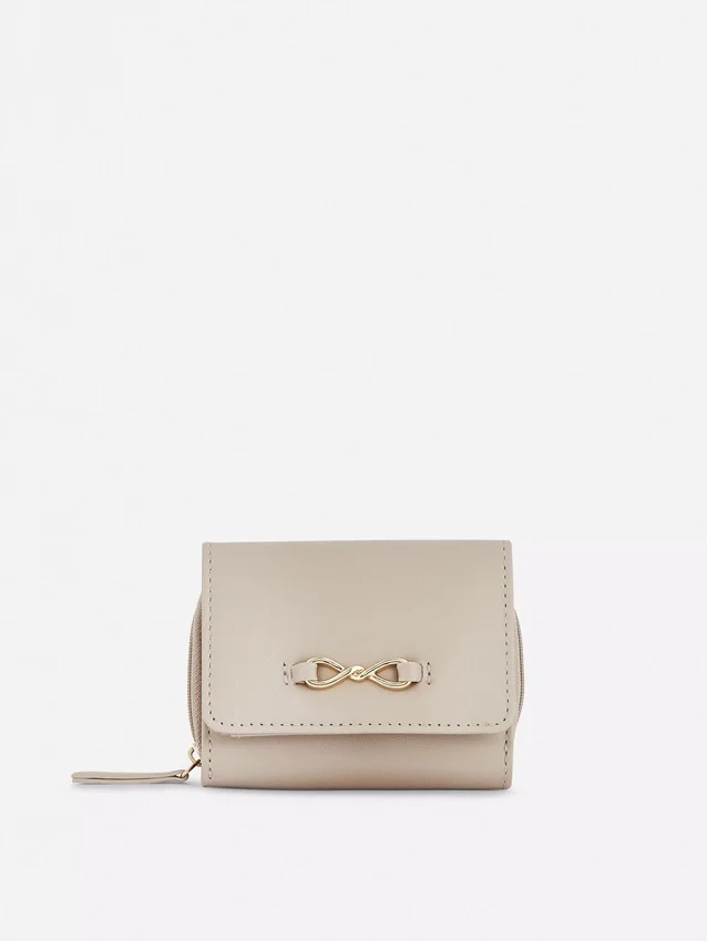 Faux leather eternity purse