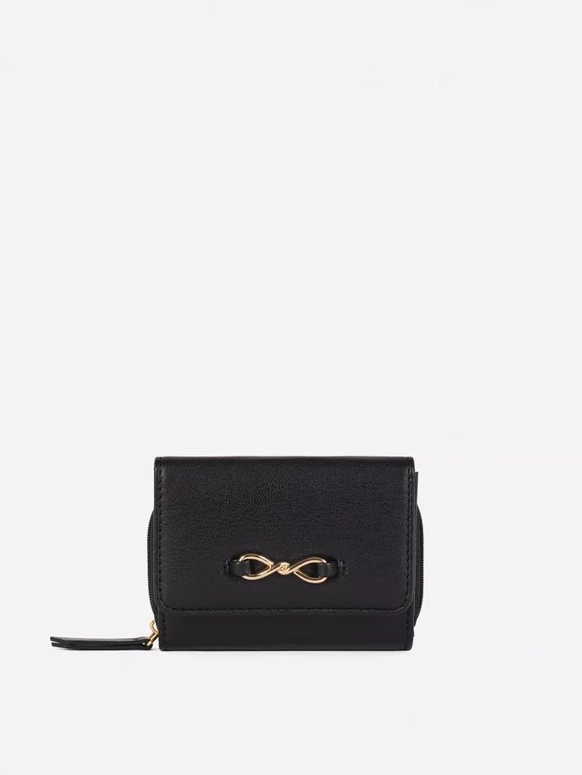 Faux leather eternity purse