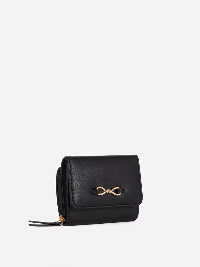 Faux leather eternity purse