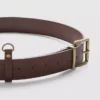 Faux leather jean belt