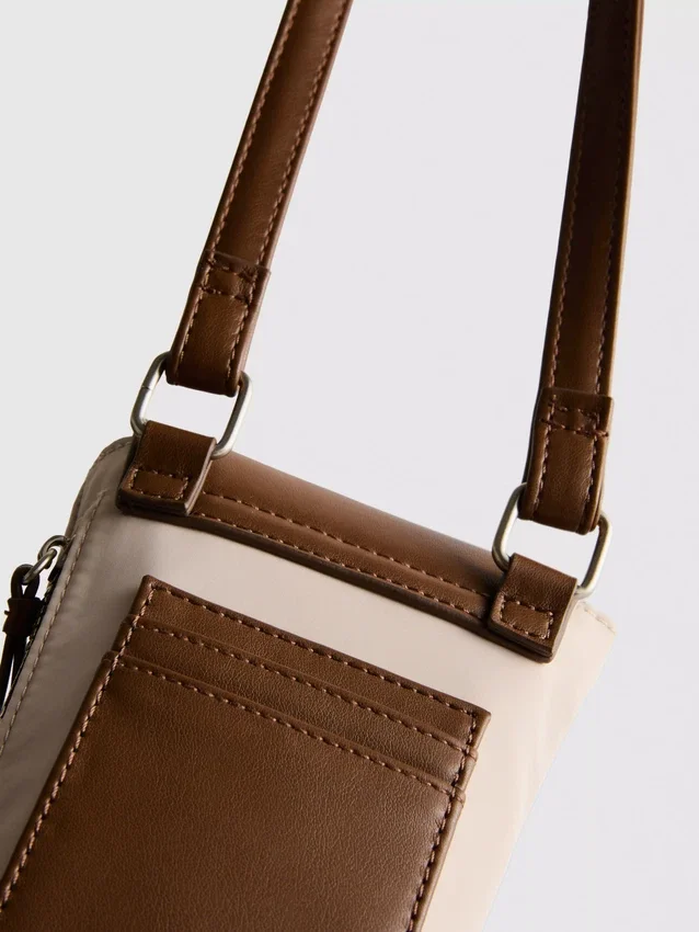 Faux leather phone bag