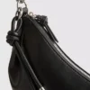 Faux leather sling crossbody bag
