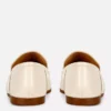 Faux leather snaffle loafers