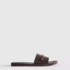 Faux leather snaffle sliders