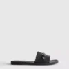 Faux leather snaffle sliders