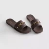 Faux leather snaffle sliders