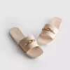 Faux leather snaffle sliders