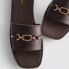 Faux leather snaffle sliders