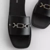 Faux leather snaffle sliders