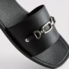 Faux leather snaffle sliders