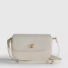 Faux leather snake crossbody bag