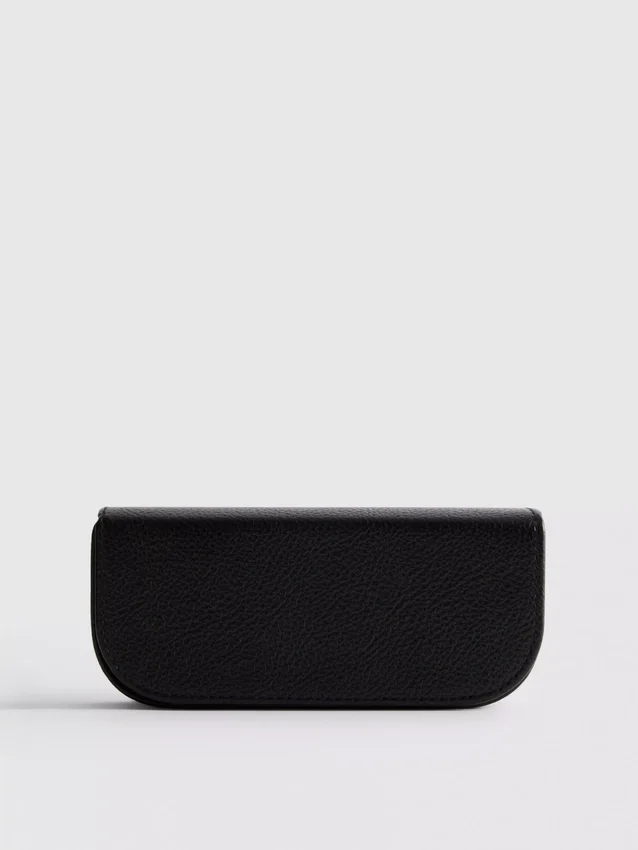 Faux leather sunglasses case
