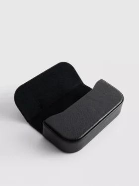 Faux leather sunglasses case