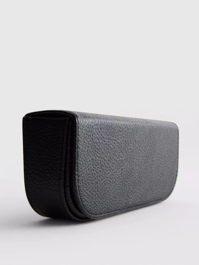 Faux leather sunglasses case