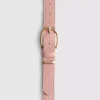 Faux leather textured belt