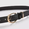 Faux leather textured belt