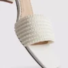Faux pearl block-heel mule sandals