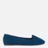 Faux suede flats