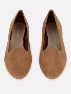 Faux suede flats