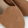 Faux suede flats
