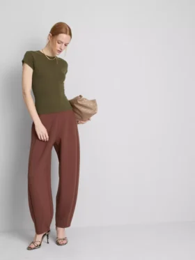 Fitted cap sleeve t-shirt