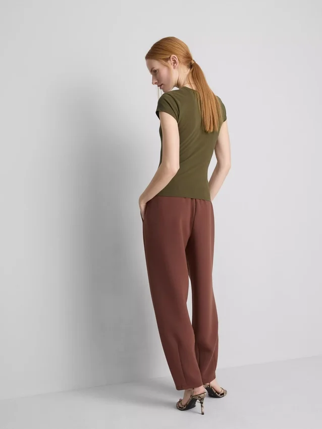 Fitted cap sleeve t-shirt