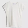 Fitted cap sleeve t-shirt