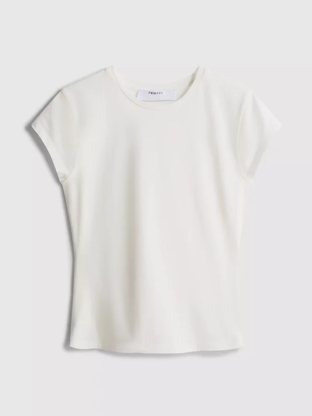 Fitted cap sleeve t-shirt