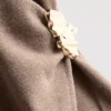 Fitted v-neck hardware top