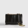 Flap-over panel crossbody bag