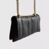 Flap-over panel crossbody bag