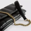 Flap-over panel crossbody bag