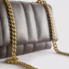Flap-over panel crossbody bag