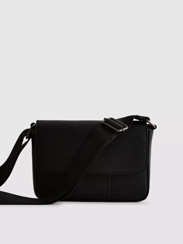 Flapover crossbody purse
