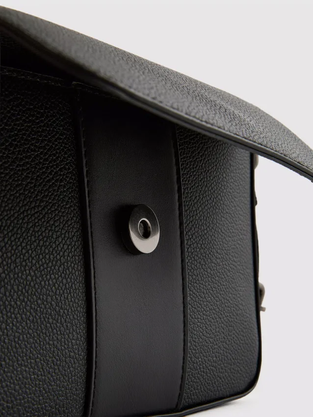 Flapover crossbody purse